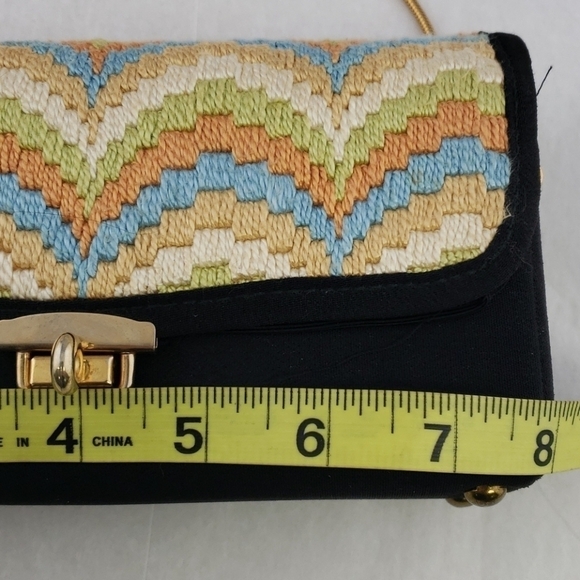 Vtg Embroidered Mini Shoulder Bag VGU - Picture 9 of 12